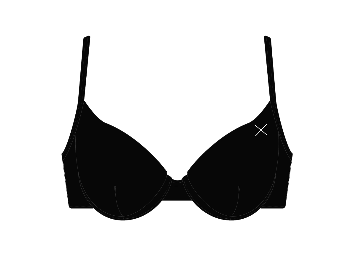 Manhattan Black Bustier Top