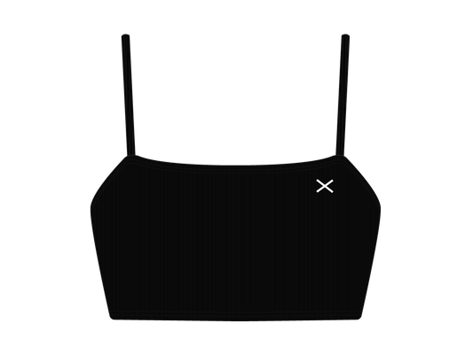 Manhattan Black Ribbed Camisole Top