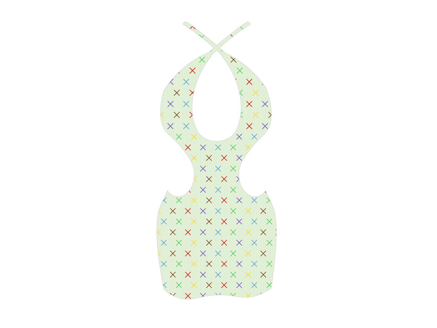 Ocean Blue Ribbed Logo Print Cut-Out Dress