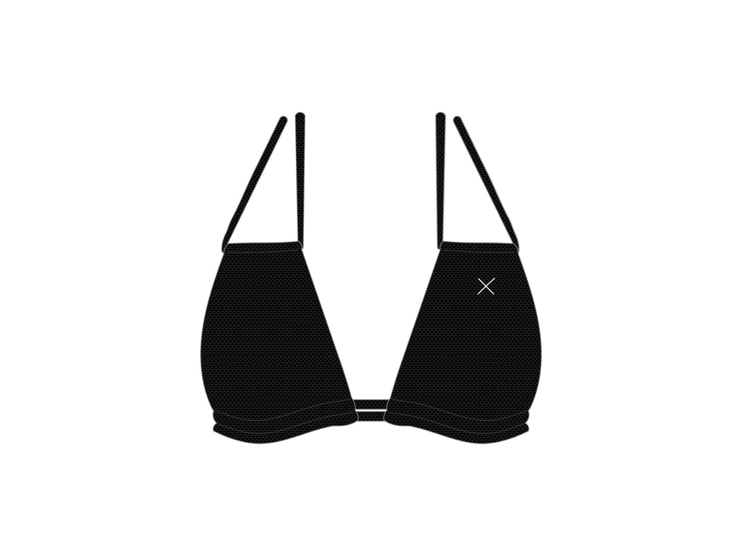 Black Roamer Top - Honeycomb Fabric