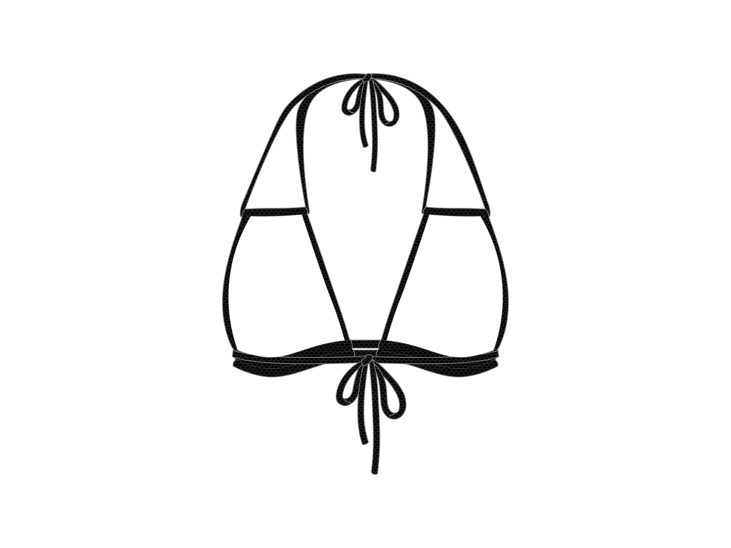 Black Roamer Top - Honeycomb Fabric