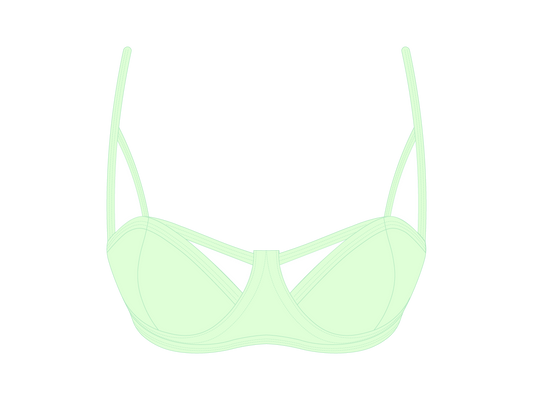 Ocean Blue Cut-Out Top