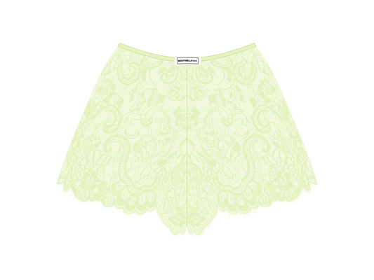 Ocean Blue Minimal Lace Shorts