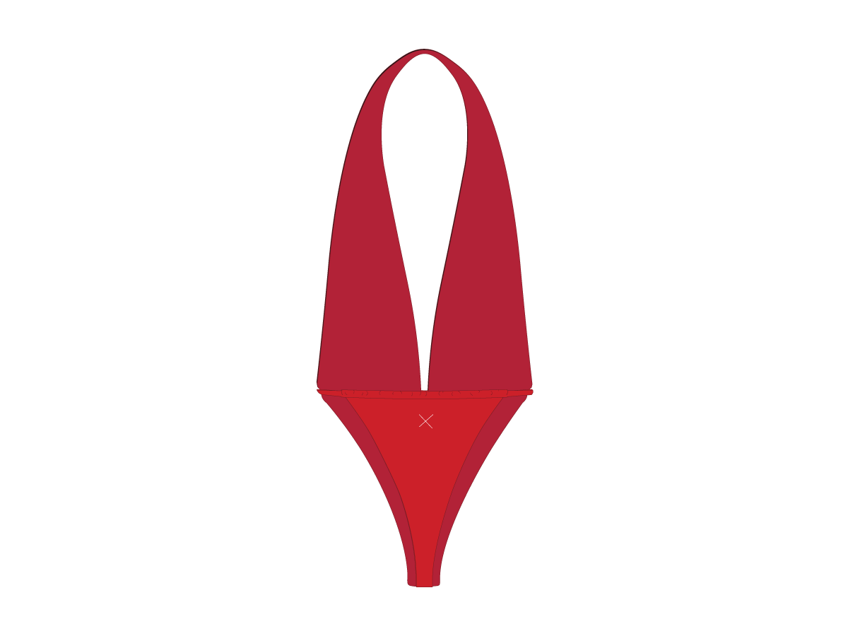 Rose Red Off-Shore One Piece