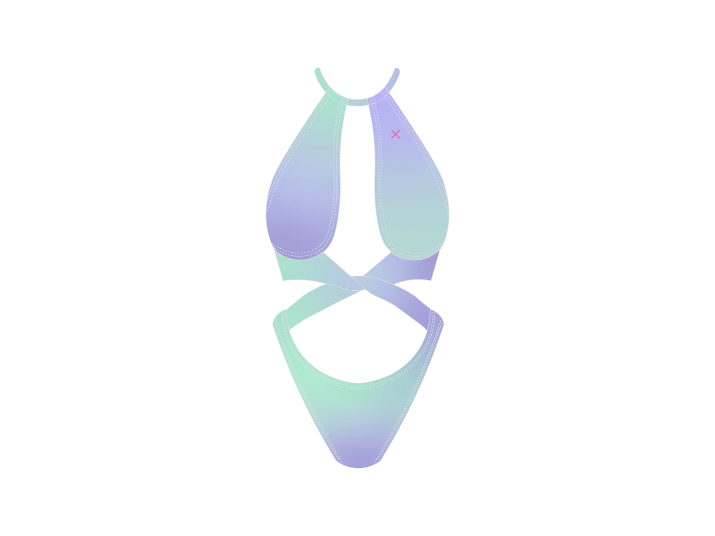 Beverly One Piece - Ombre Lilac