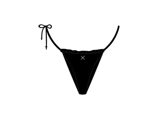 Manhattan Black One Side-Tie Bottoms