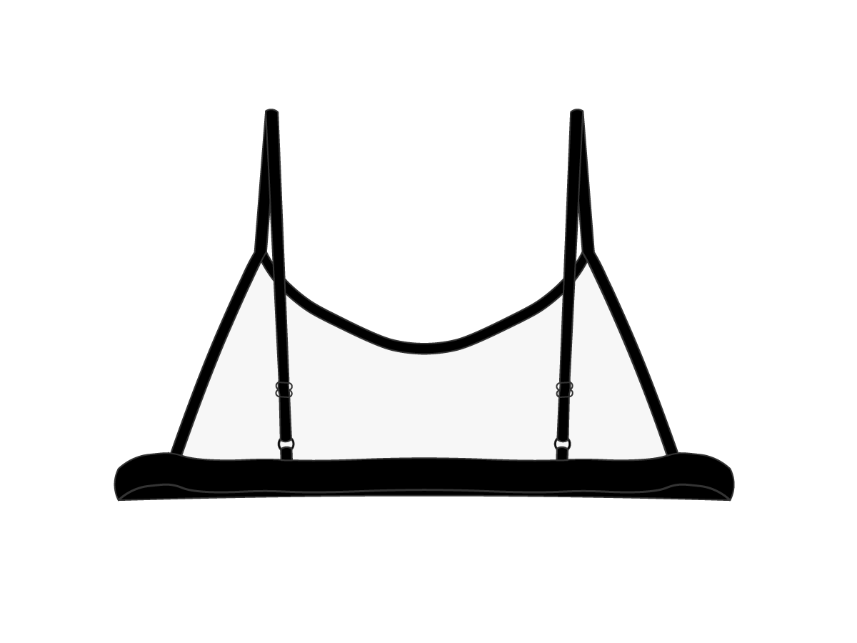 Manhattan Black Open Side Top