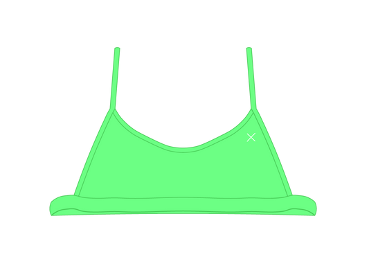 Electro Green Open Side Top