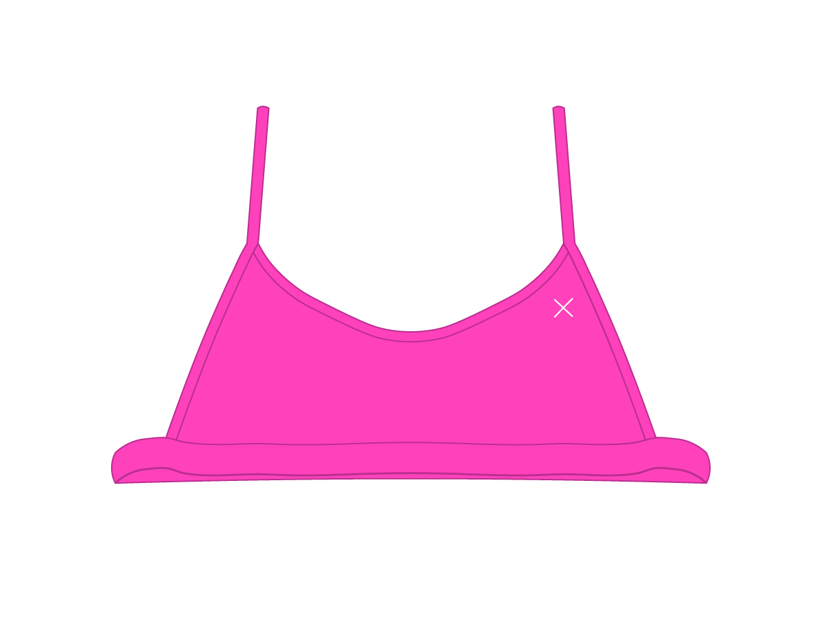 Hot Pink Open Side Top