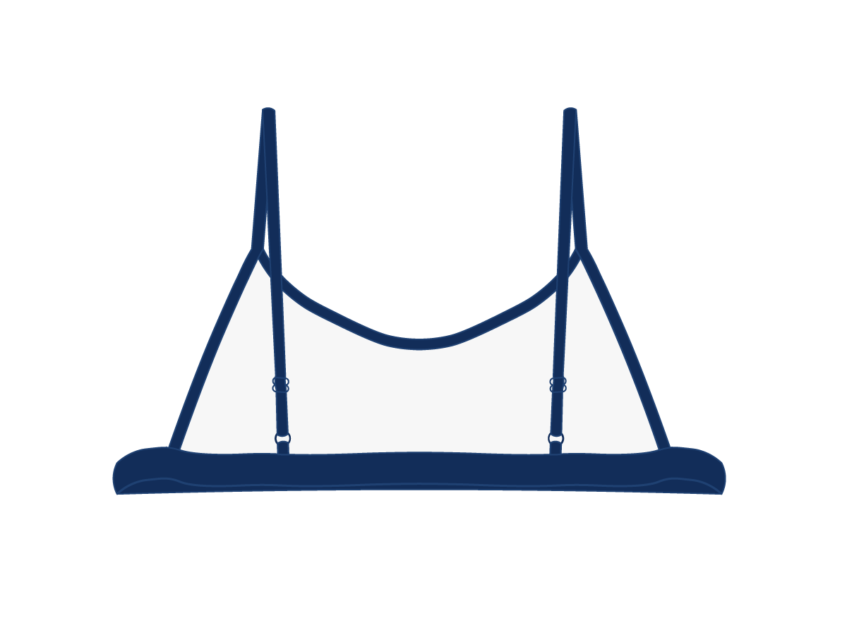 Laguna Blue Open Side Top