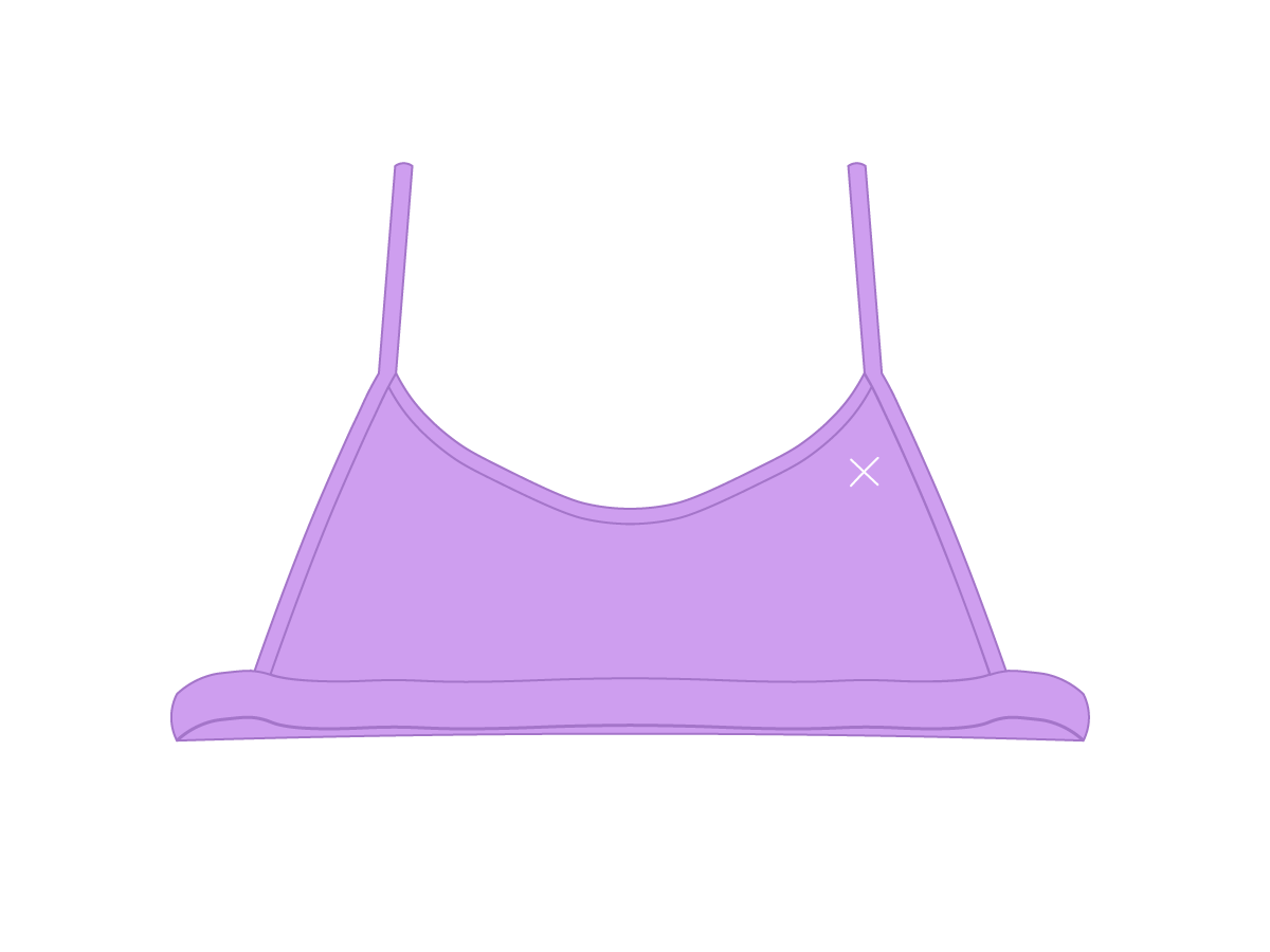 Lilac Open Side Top