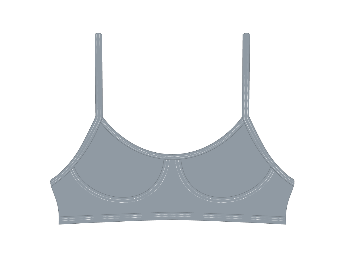 Dove Grey Stitch Top