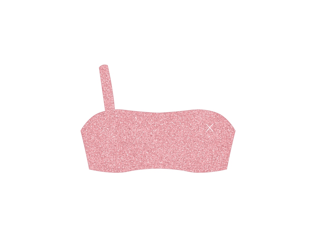 Bubblegum Shimmer Overlap Top