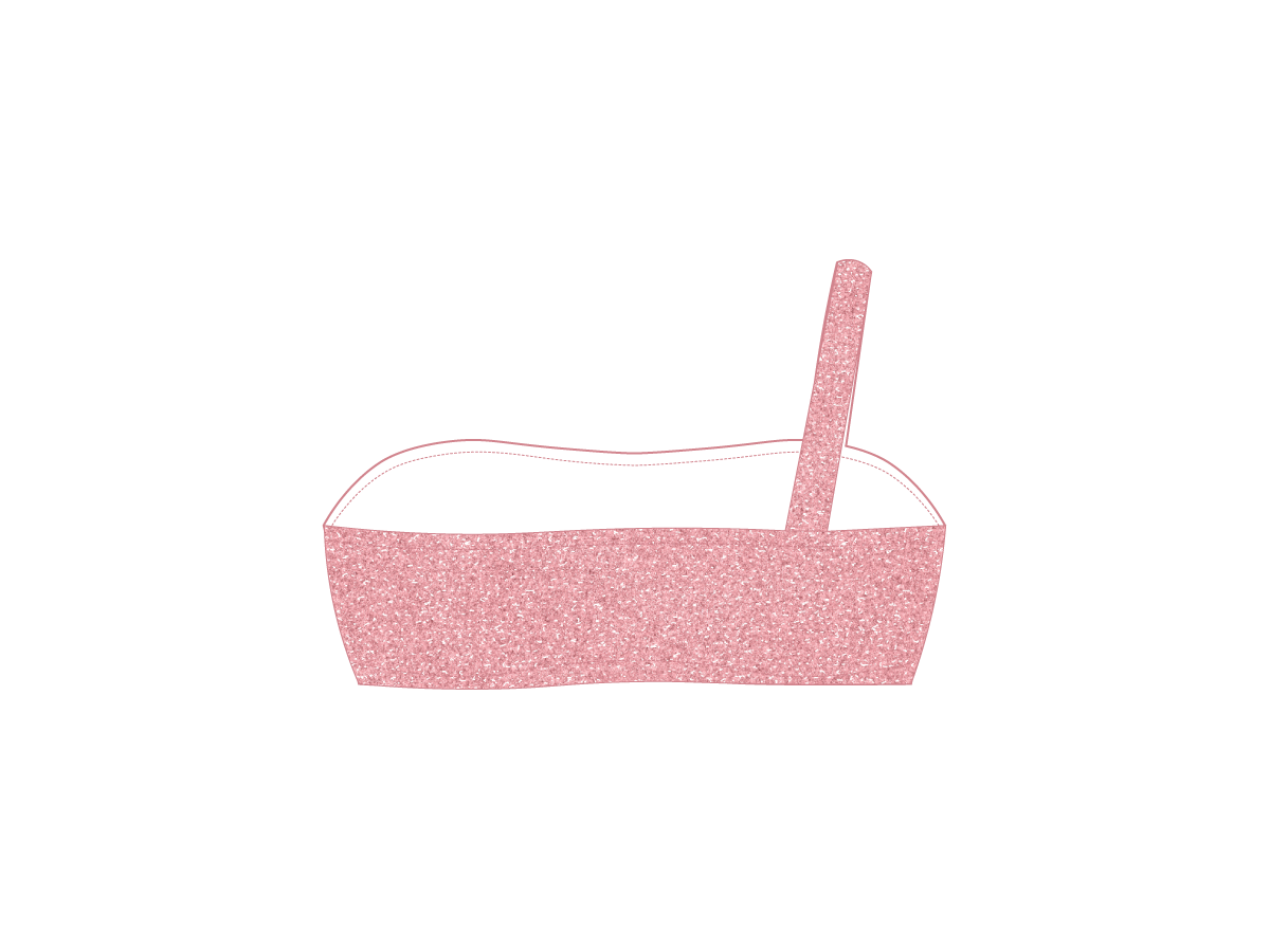 Bubblegum Shimmer Overlap Top