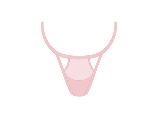 Pink Mesh Peep Thong Panty