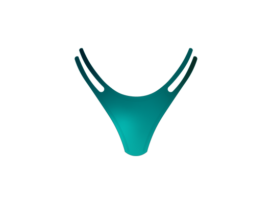 Teal Blue SATIN Pinch Bottoms