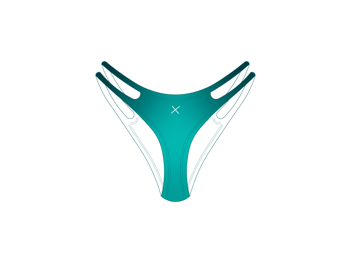 Teal Blue SATIN Pinch Bottoms