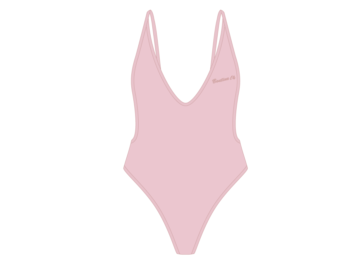 Dirty Pink Retro One-Piece II