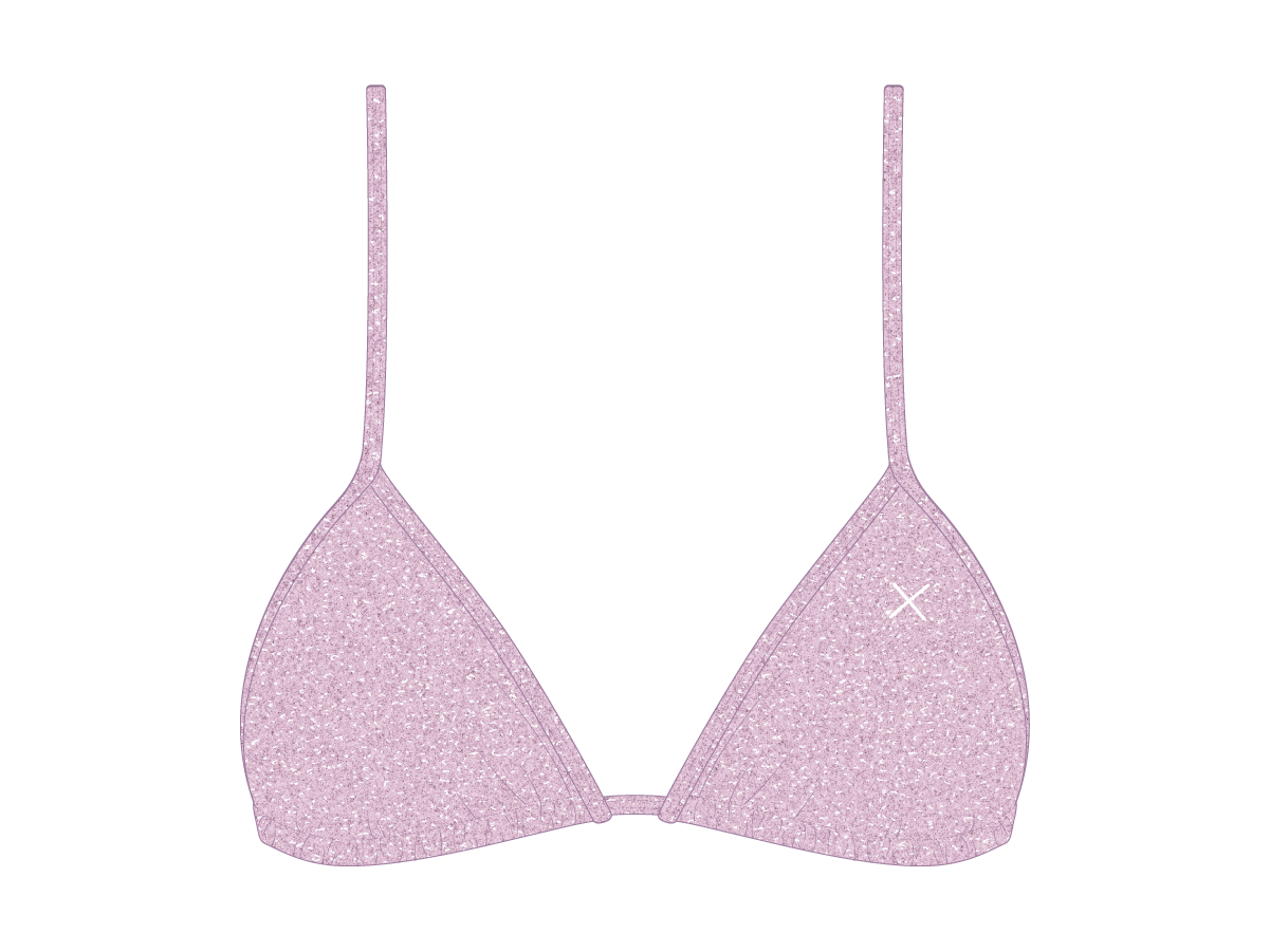 Bubblegum Shimmer Bikini Top