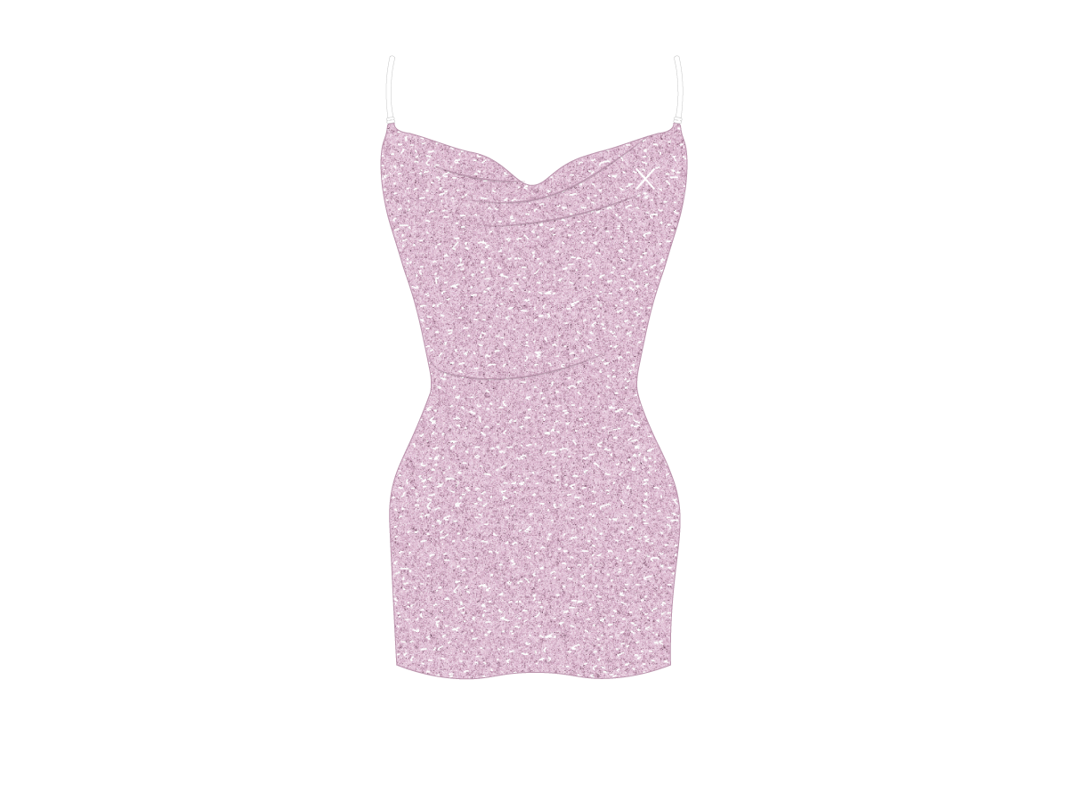 Amethyst Shimmer Pool Dress