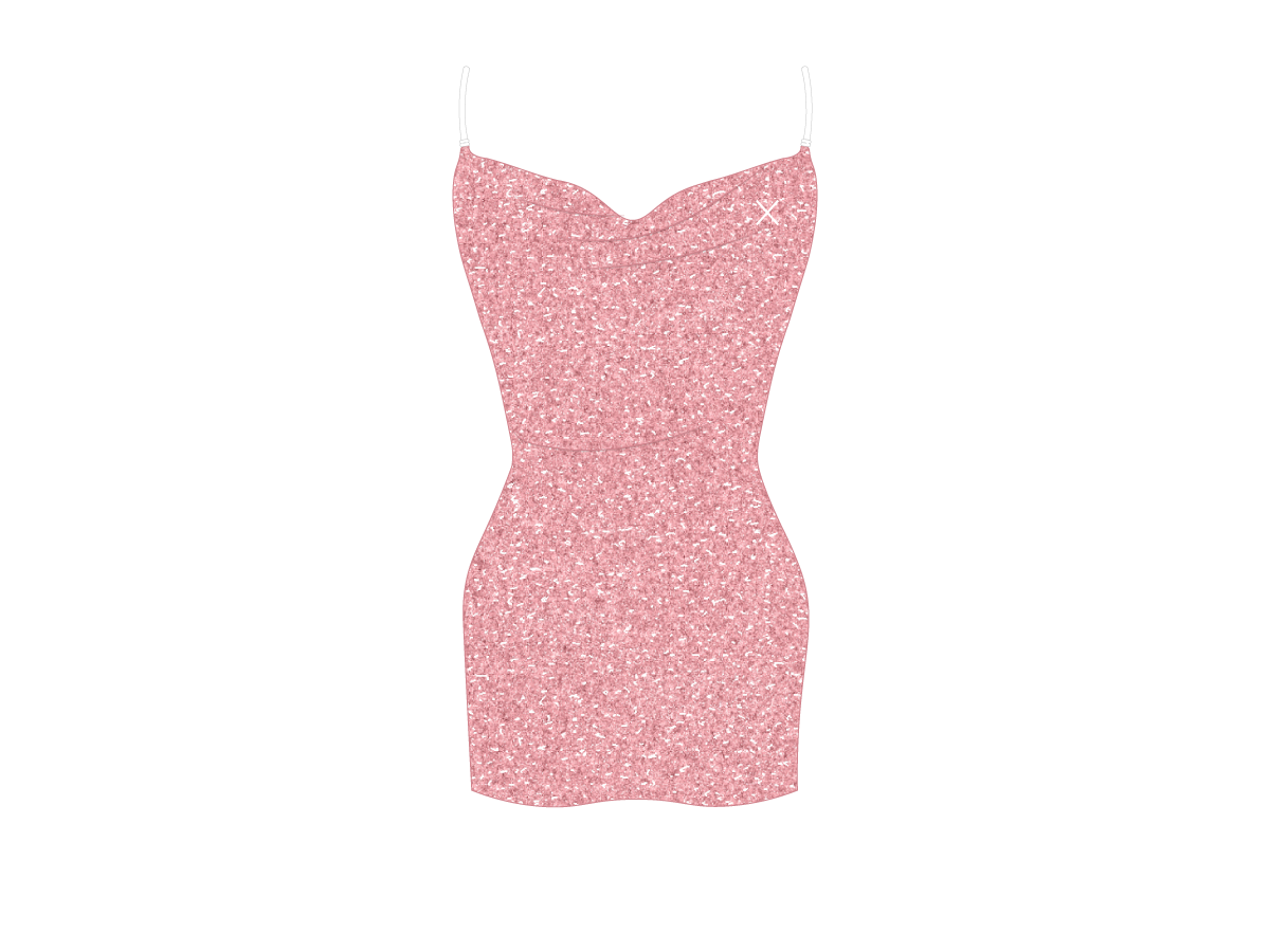 Bubblegum Shimmer Pool Dress