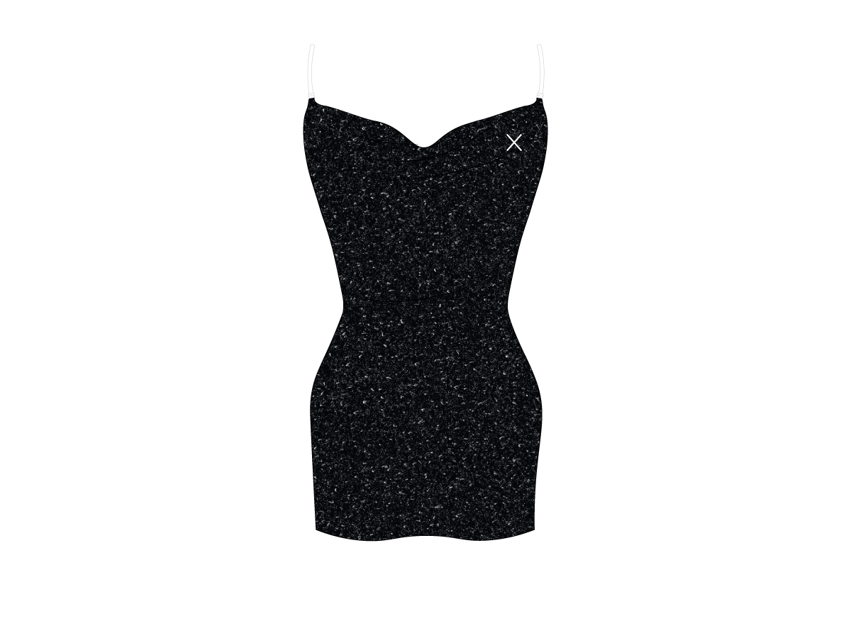Onyx Shimmer Pool Dress