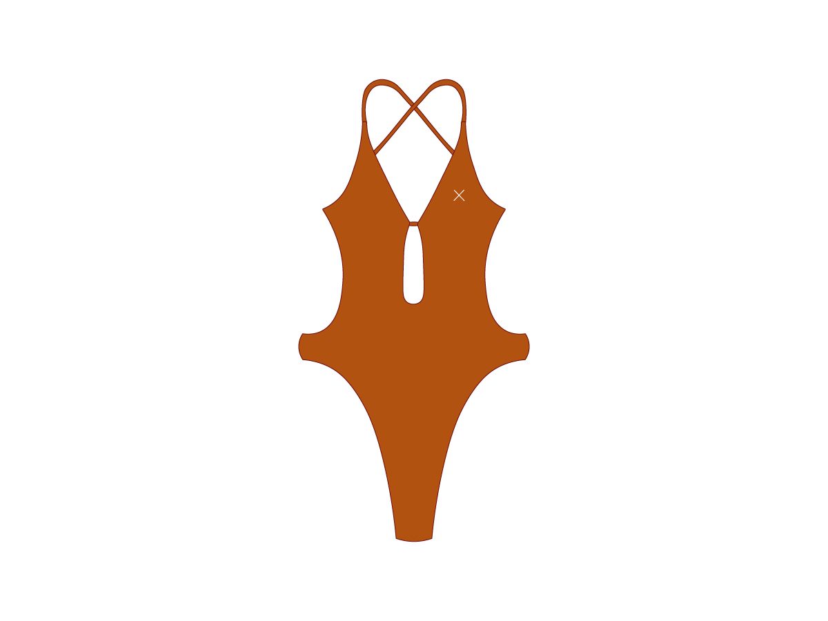 Burnt Orange Radar One Piece