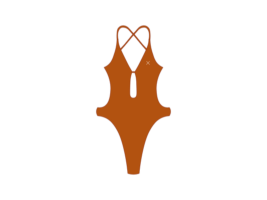 Burnt Orange Radar One Piece