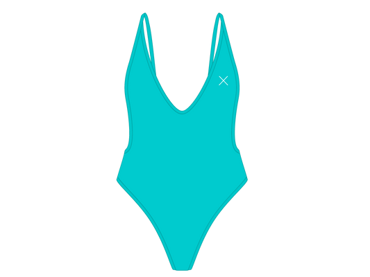 Cyan Retro One-Piece II
