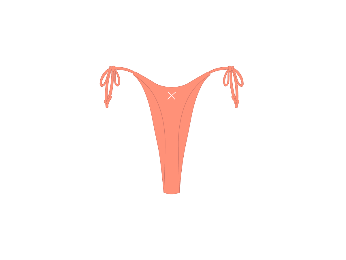 Coral Hi Beachy Bottoms