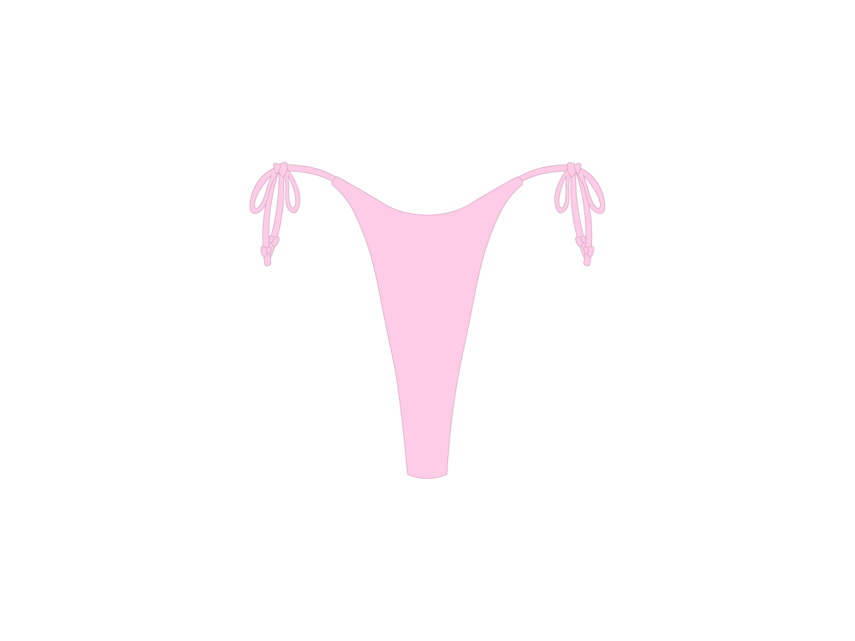 Dirty Pink Hi Beachy Bottoms