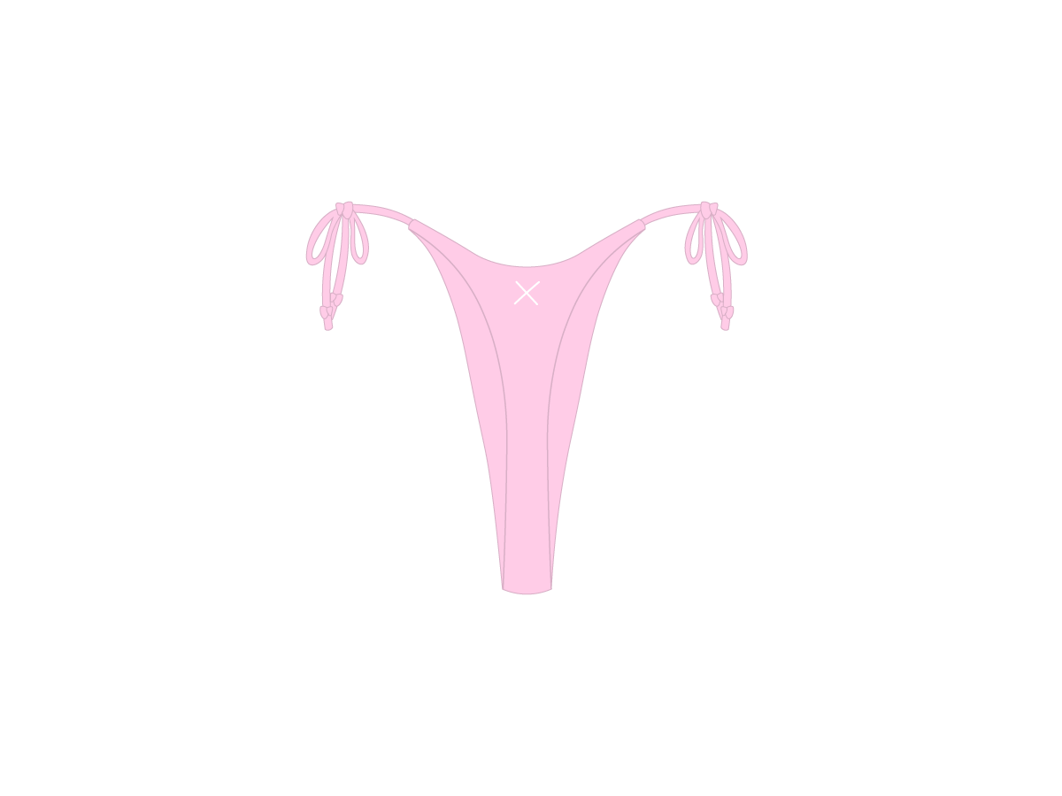 Dirty Pink Hi Beachy Bottoms