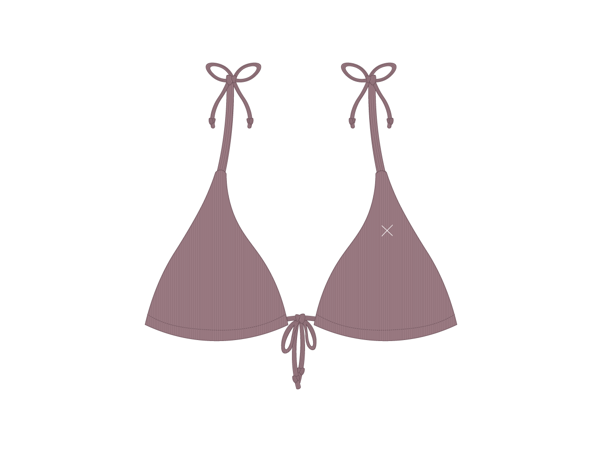 Wisteria 3 Tie Ribbed Top