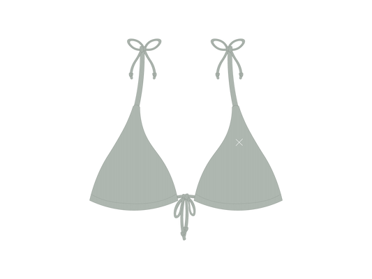 Seafoam 3 Tie Ribbed Top