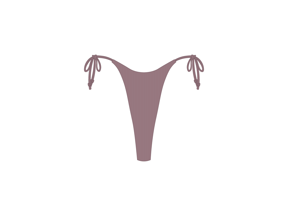 Wisteria Ribbed Hi Beachy Bottoms