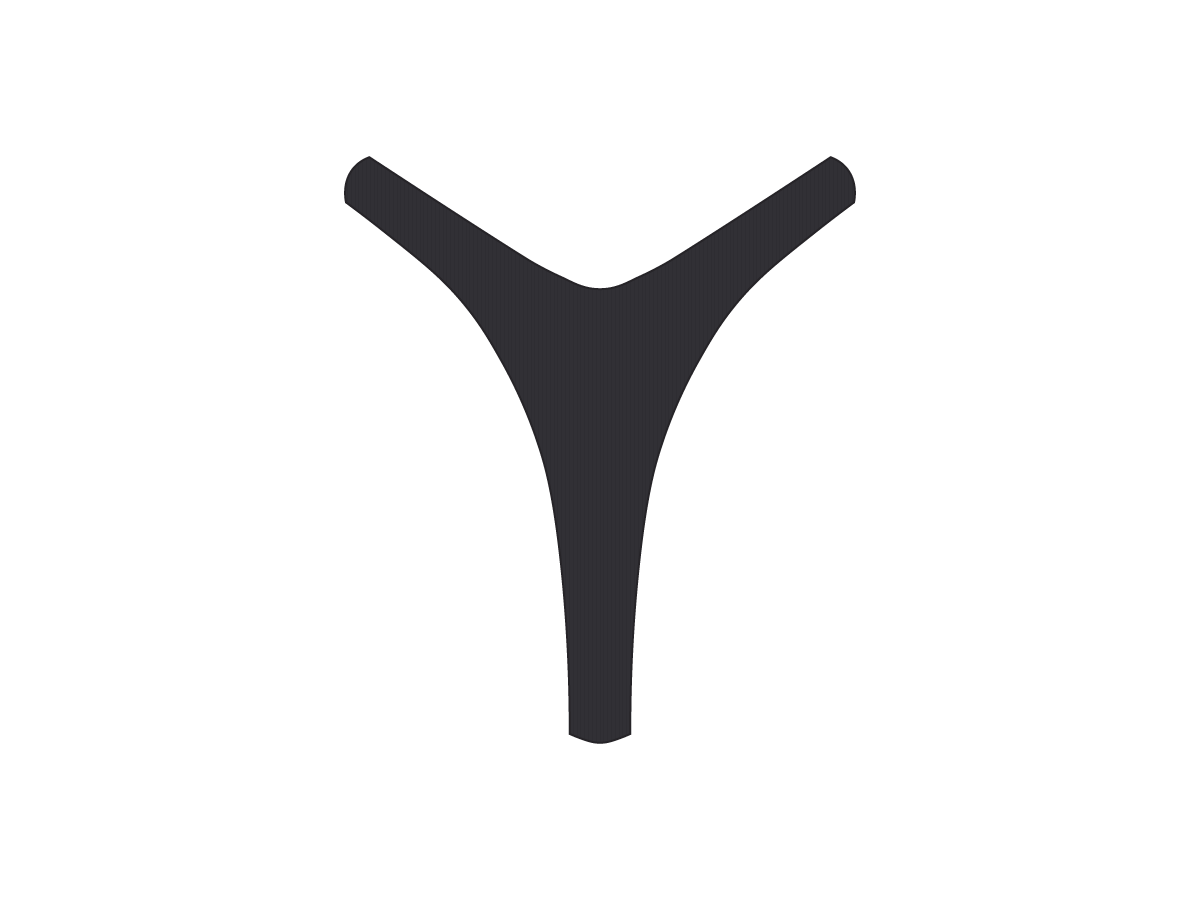 Malibu Blue Ribbed Tanga Bottoms