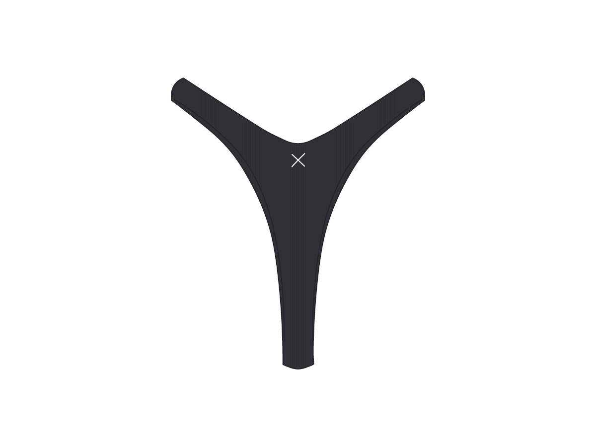 Malibu Blue Ribbed Tanga Bottoms