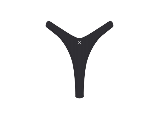 Malibu Blue Ribbed Tanga Bottoms