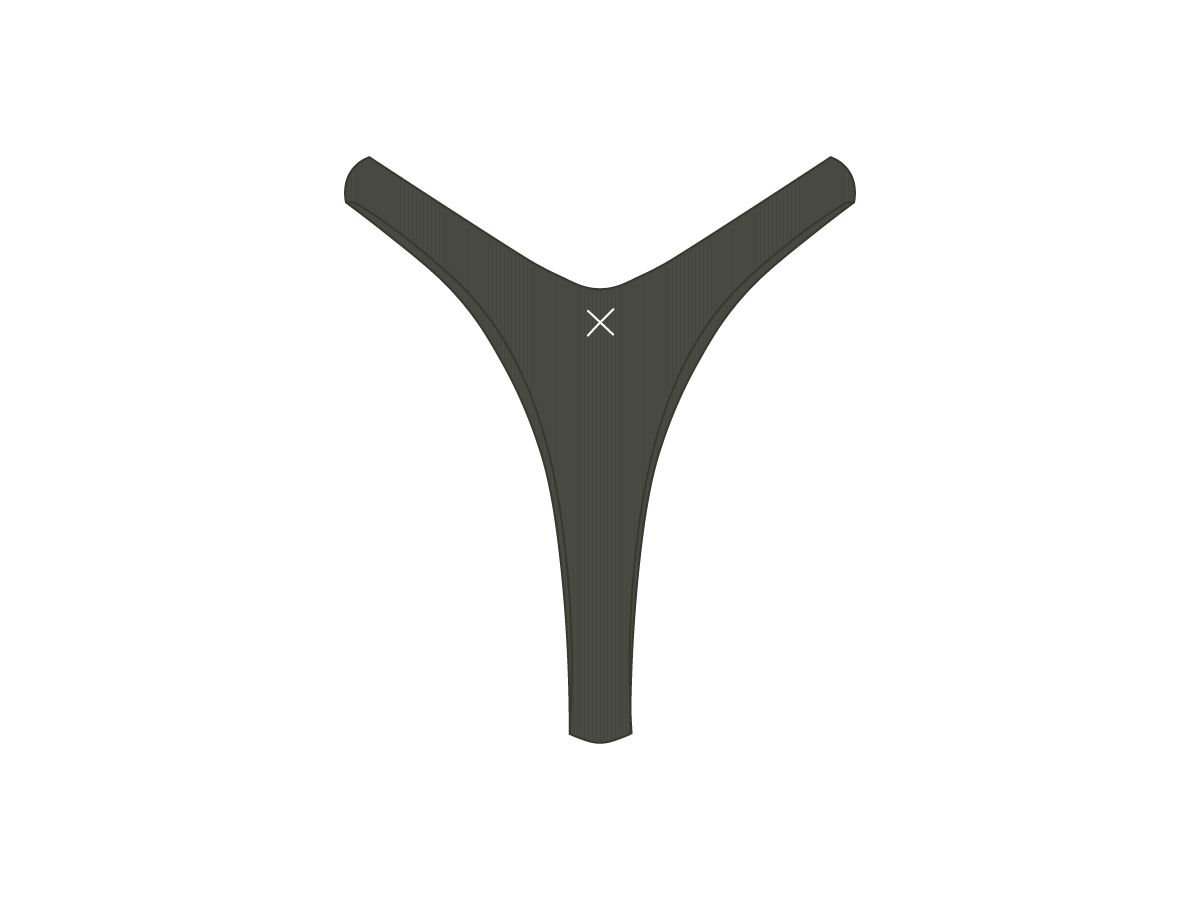 Fern Ribbed Tanga Bottoms