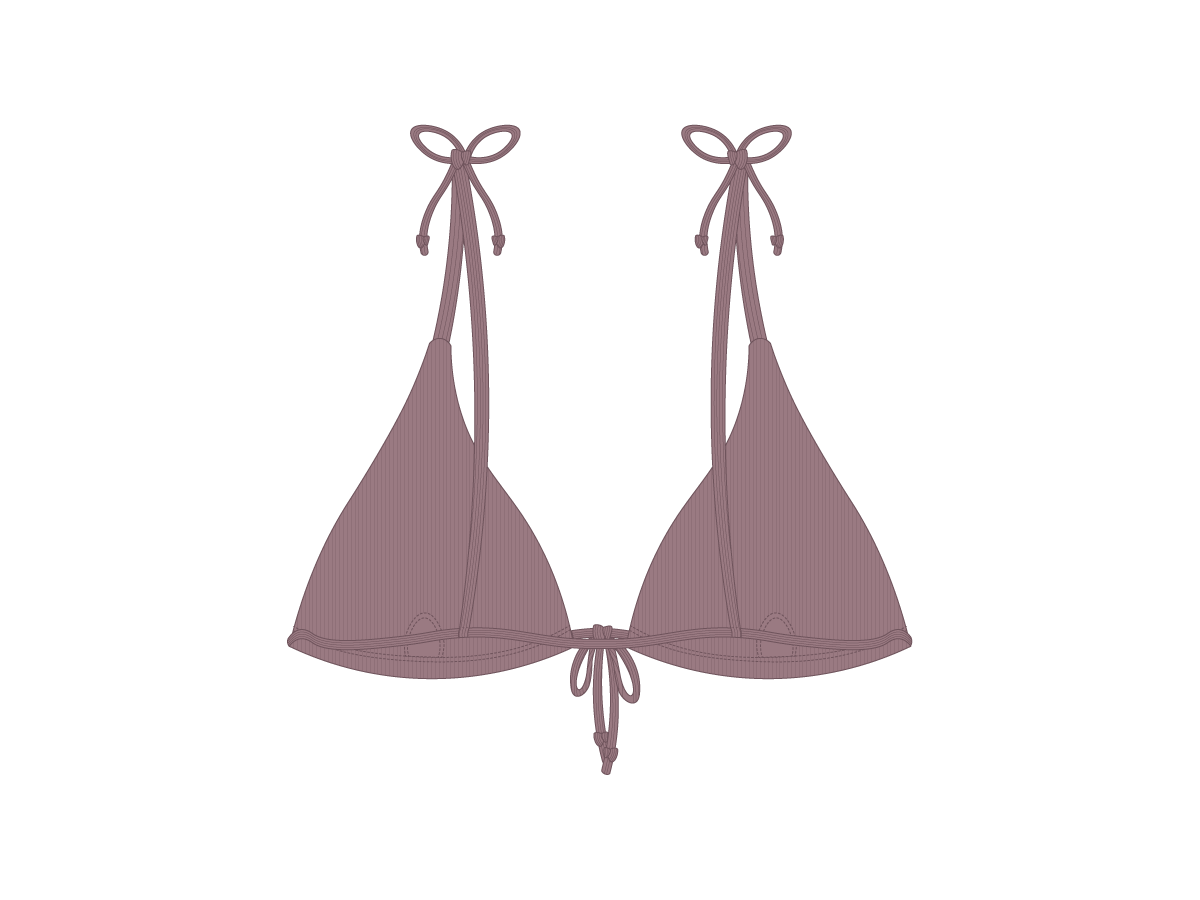 Wisteria 3 Tie Ribbed Top