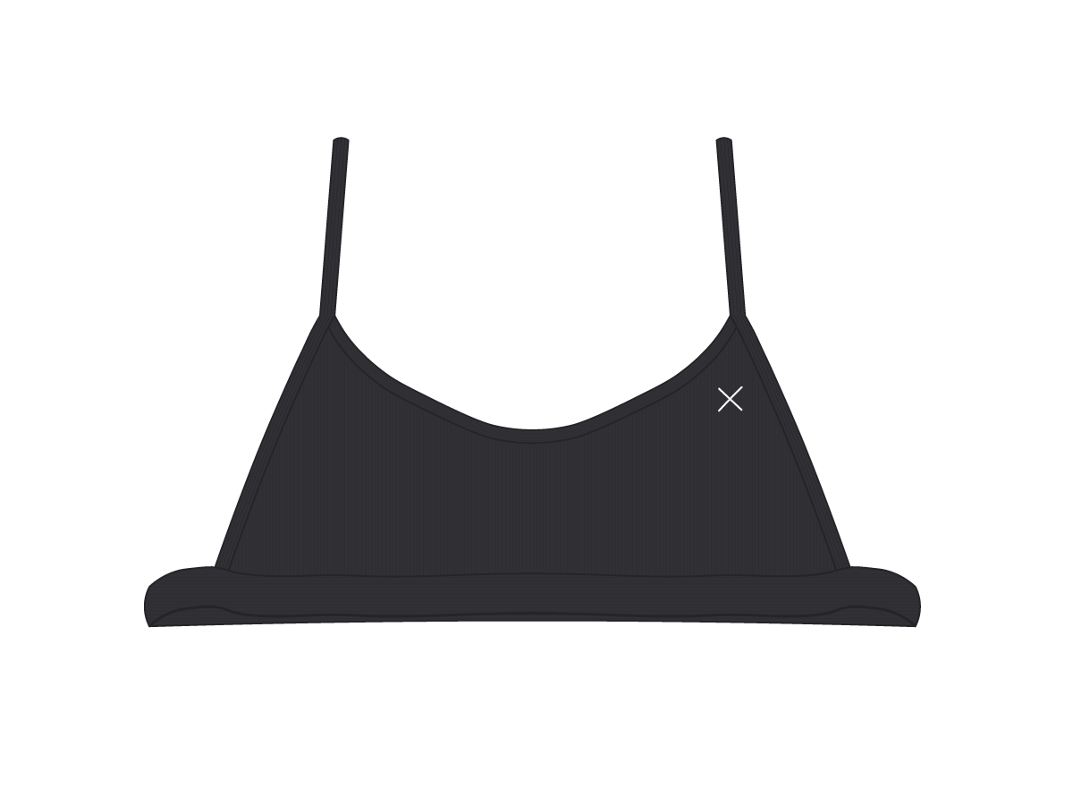 Malibu Blue Open Side Ribbed Top