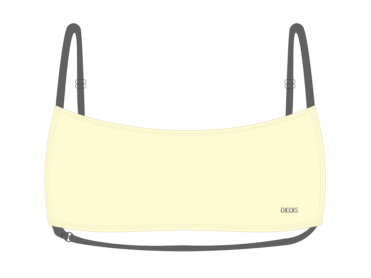 Vanilla-Grey Rider Top