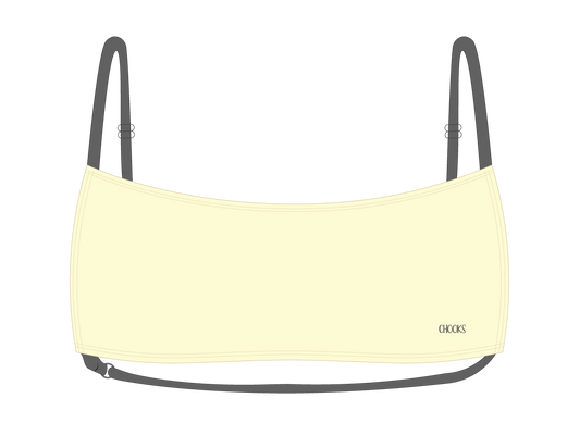 Vanilla-Grey Rider Top