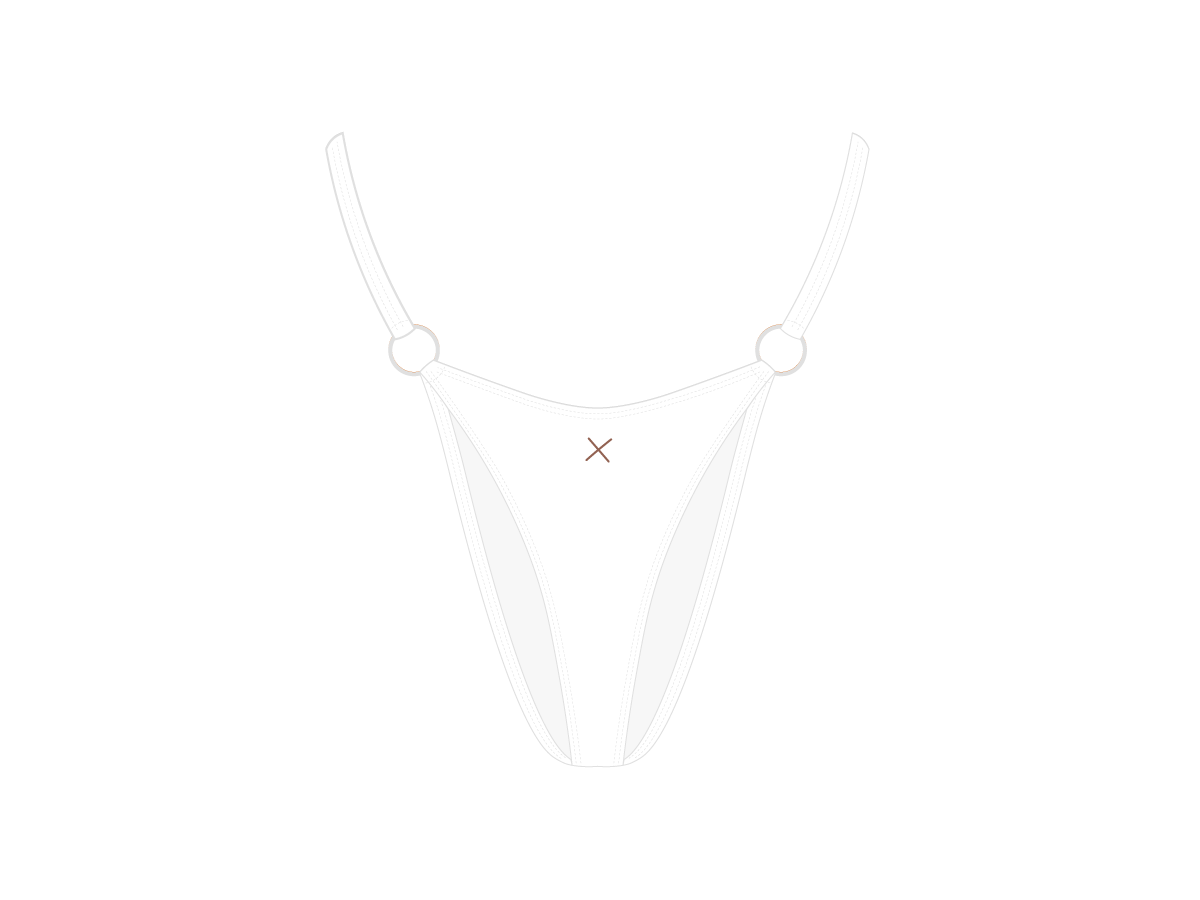 Venice White Ringer Bottoms