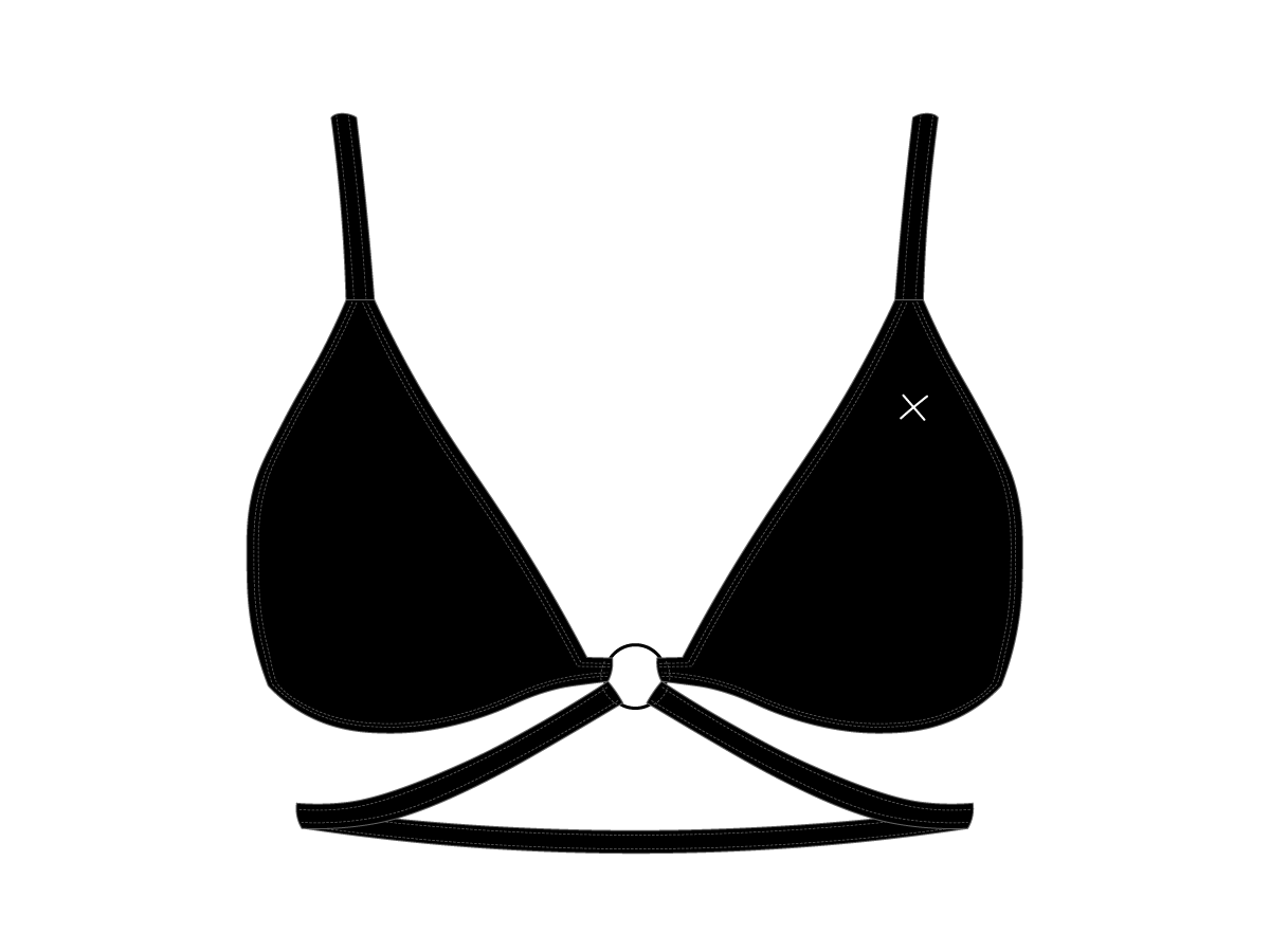 Manhattan Black Ringer Top