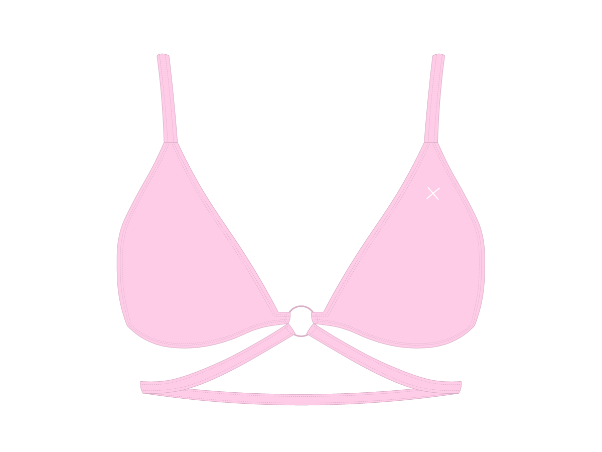 Dusty Pink Ringer Top