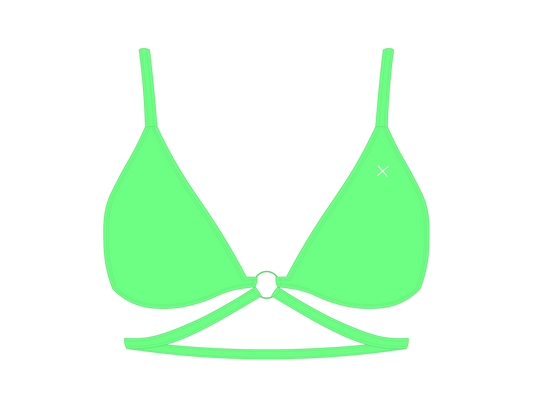 Electro Green Ringer Top