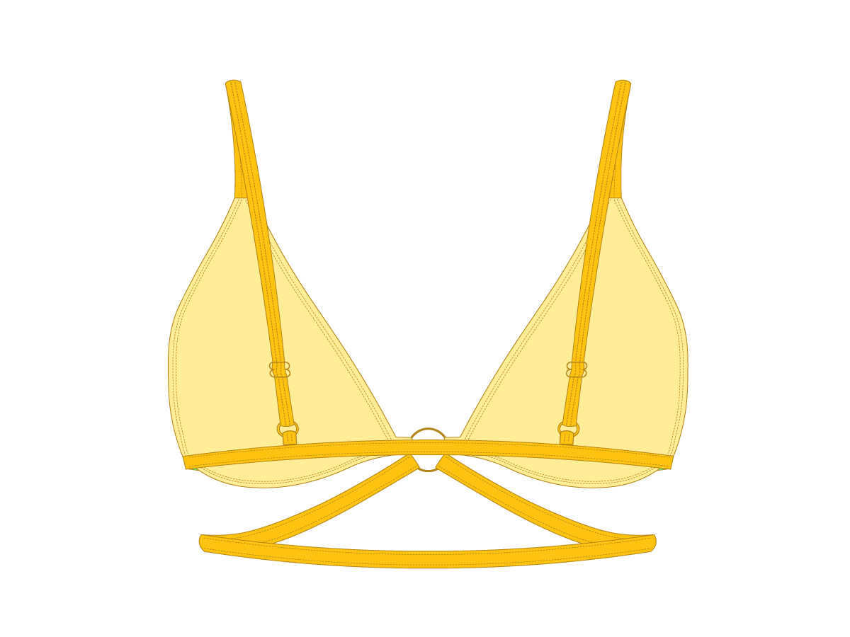 Lily Yellow Ringer Top