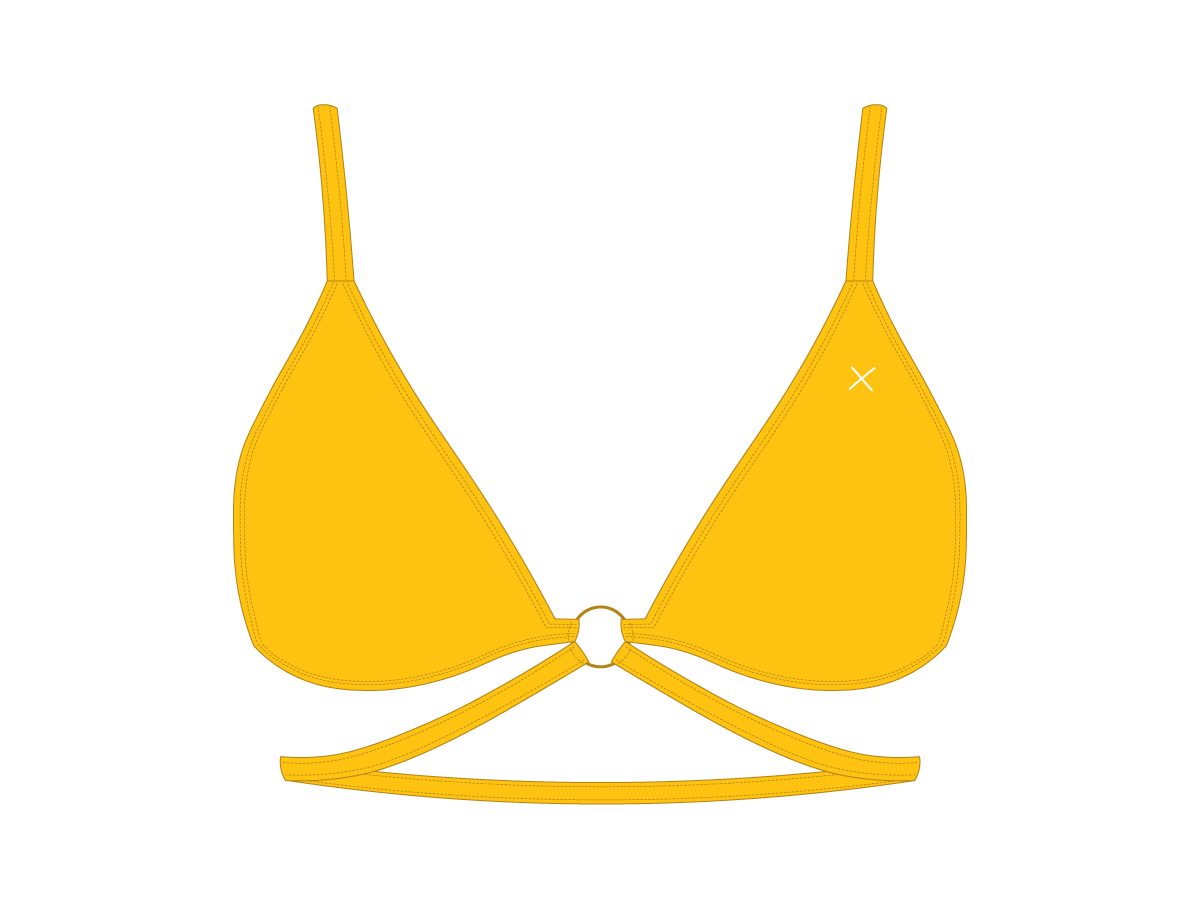 Lily Yellow Ringer Top