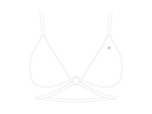 Venice White Ringer Top